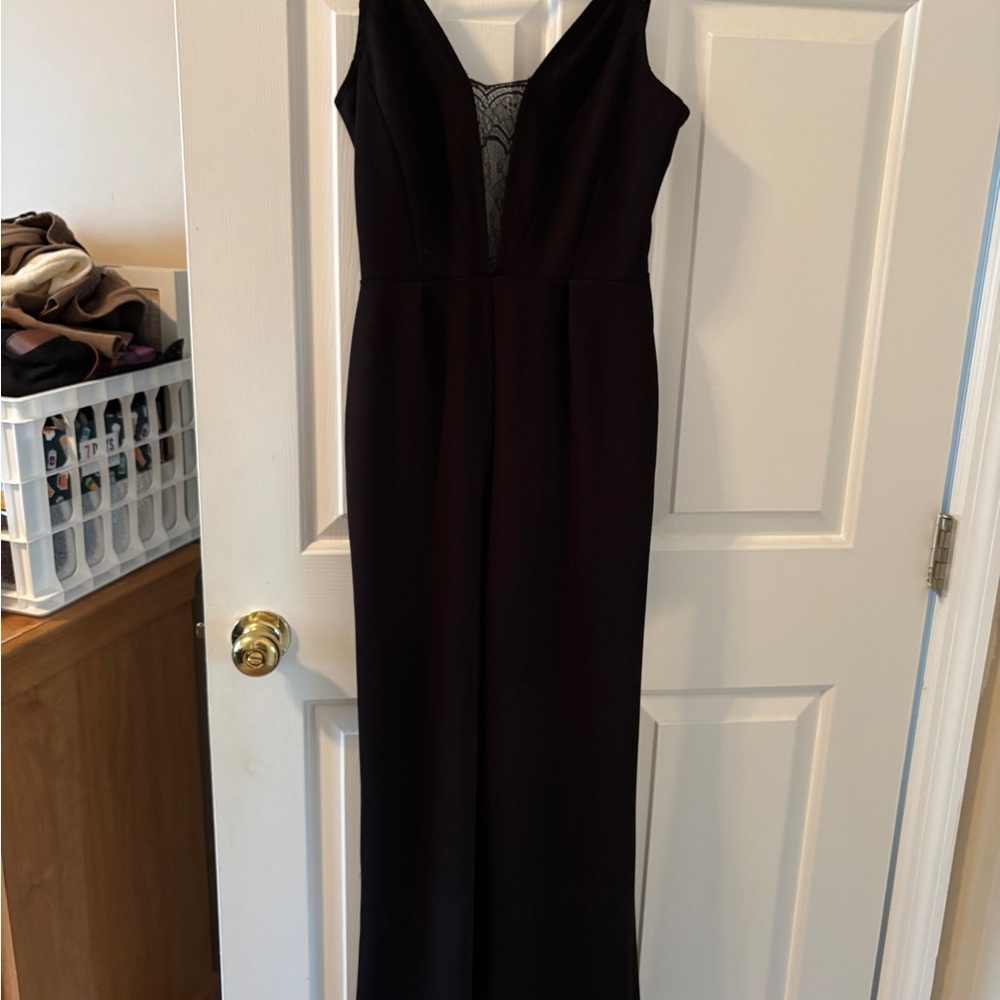 Charlotte Russe Black Sleeveless Pantsuit